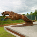 Hot Selling Life Size African Bronze Panther Sculptures